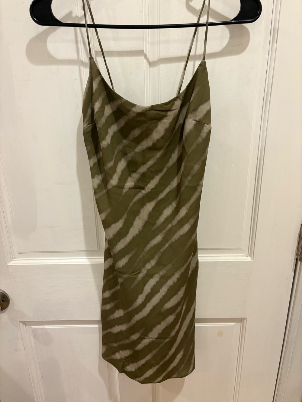 Olive Slip Mini Dress - Women
